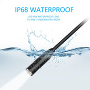 P90 14mm 4,5 pollici HD 500W Endoscopio per fotocamera con messa a fuoco automatica Endoscopio per tubi industriale impermeabile portatile,, Hard Cable Length: 2m, Hard Cable Length: 5m, Hard Cable Length: 10m