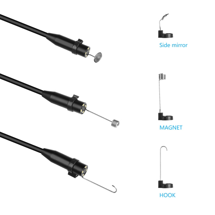 P90 14mm 4,5 pollici HD 500W Endoscopio per fotocamera con messa a fuoco automatica Endoscopio per tubi industriale impermeabile portatile,, Hard Cable Length: 2m, Hard Cable Length: 5m, Hard Cable Length: 10m