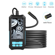 P90 11mm 4,5 pollici HD 500W Endoscopio per fotocamera con messa a fuoco automatica Endoscopio per tubi industriale impermeabile portatile,, Hard Cable Length: 2m, Hard Cable Length: 5m, Hard Cable Length: 10m