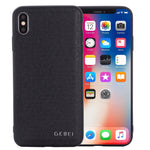 Custodia in pelle GEBEI per smartphone compatibili iPhone e Samsu