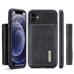 DG.MING M1 Series 3-Fold Multi Card Wallet + Cover posteriore magnetica Custodia antiurto con funzione di supporto, For iPhone 11, For iPhone 11 Pro, For iPhone 11 Pro Max