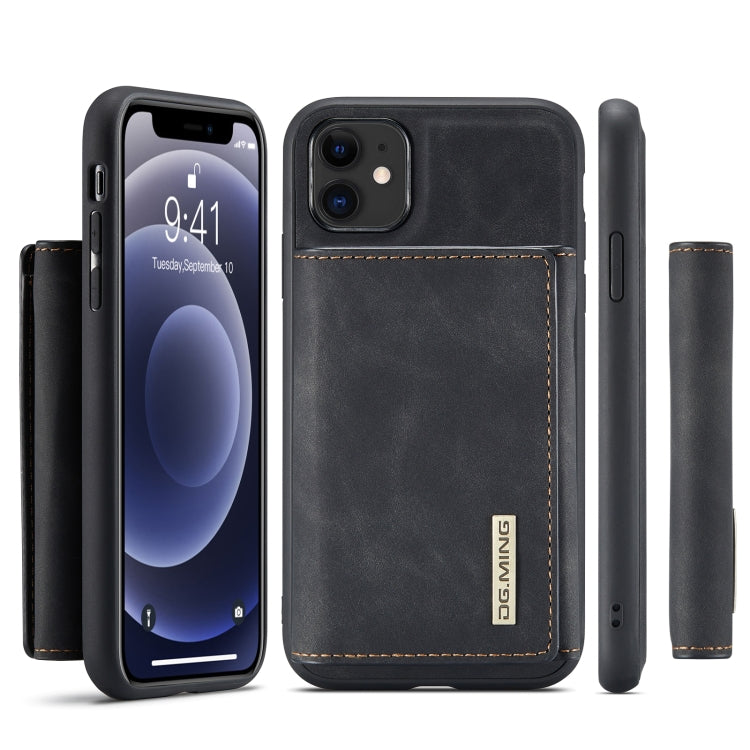DG.MING M1 Series 3-Fold Multi Card Wallet + Cover posteriore magnetica Custodia antiurto con funzione di supporto, For iPhone 11, For iPhone 11 Pro, For iPhone 11 Pro Max