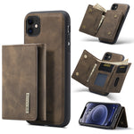 DG.MING M1 Series 3-Fold Multi Card Wallet + Cover posteriore magnetica Custodia antiurto con funzione di supporto, For iPhone 11, For iPhone 11 Pro, For iPhone 11 Pro Max