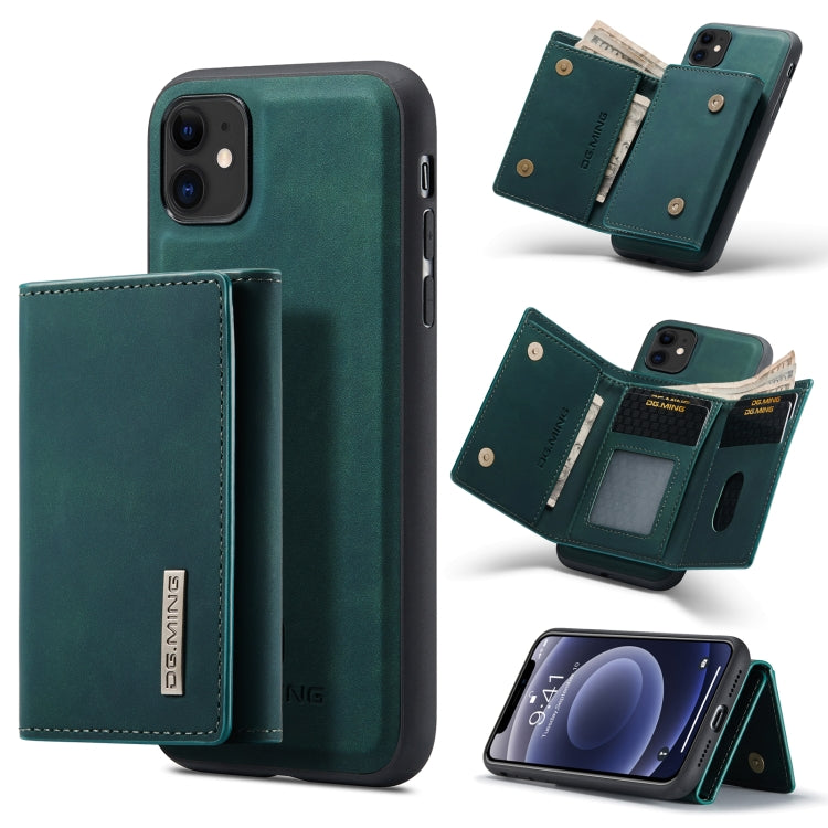 DG.MING M1 Series 3-Fold Multi Card Wallet + Cover posteriore magnetica Custodia antiurto con funzione di supporto, For iPhone 11, For iPhone 11 Pro, For iPhone 11 Pro Max