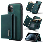 DG.MING M1 Series 3-Fold Multi Card Wallet + Cover posteriore magnetica Custodia antiurto con funzione di supporto, For iPhone 11, For iPhone 11 Pro, For iPhone 11 Pro Max