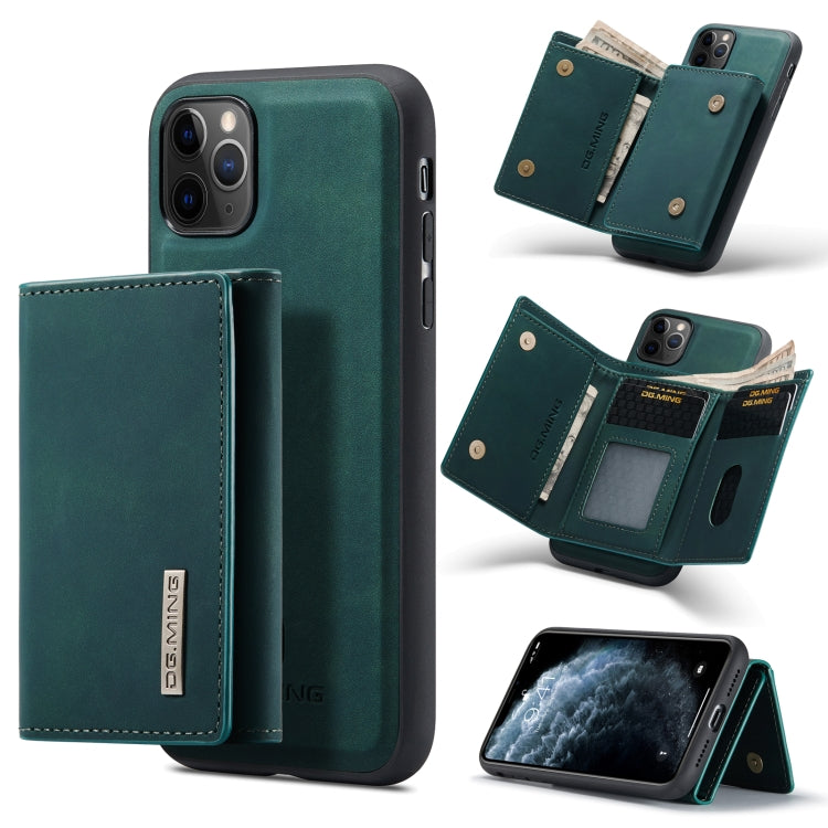 DG.MING M1 Series 3-Fold Multi Card Wallet + Cover posteriore magnetica Custodia antiurto con funzione di supporto, For iPhone 11, For iPhone 11 Pro, For iPhone 11 Pro Max