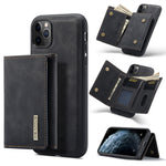 DG.MING M1 Series 3-Fold Multi Card Wallet + Cover posteriore magnetica Custodia antiurto con funzione di supporto, For iPhone 11, For iPhone 11 Pro, For iPhone 11 Pro Max