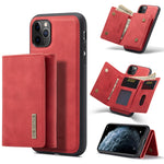 DG.MING M1 Series 3-Fold Multi Card Wallet + Cover posteriore magnetica Custodia antiurto con funzione di supporto, For iPhone 11, For iPhone 11 Pro, For iPhone 11 Pro Max