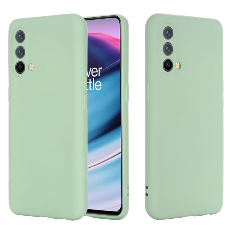 Custodia a copertura totale antiurto in silicone liquido Pure Color, For OnePlus 9R, For OnePlus Nord CE 5G