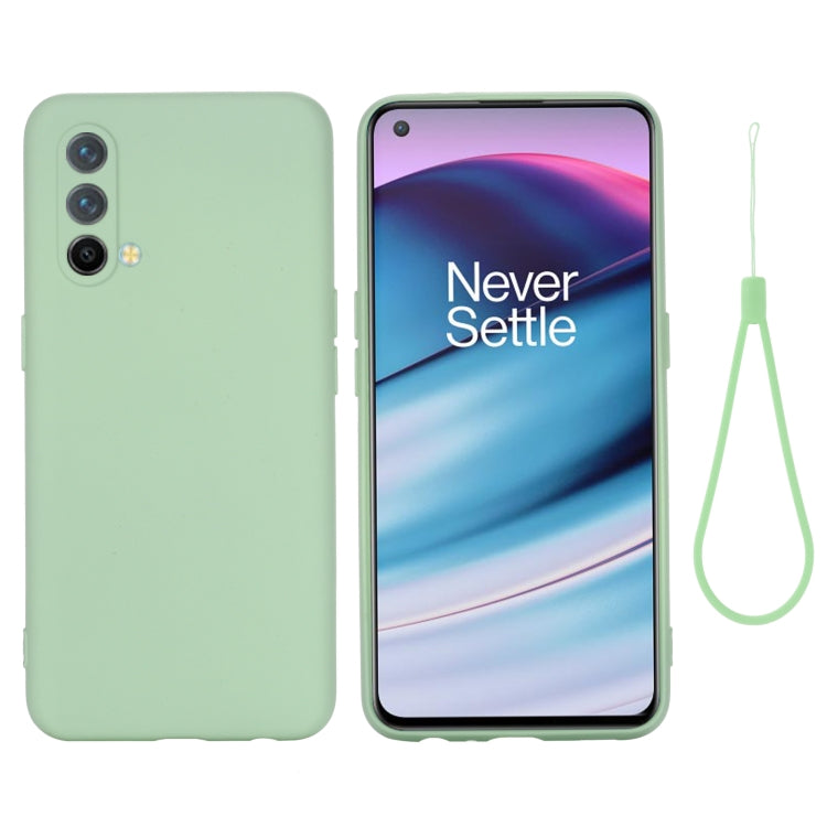 Custodia a copertura totale antiurto in silicone liquido Pure Color, For OnePlus 9R, For OnePlus Nord CE 5G
