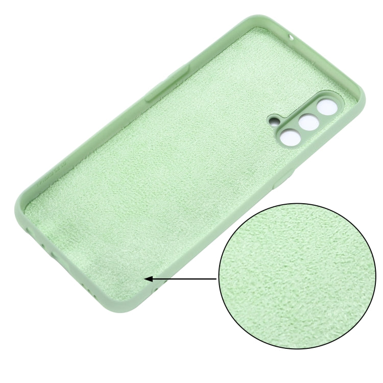 Custodia a copertura totale antiurto in silicone liquido Pure Color, For OnePlus 9R, For OnePlus Nord CE 5G