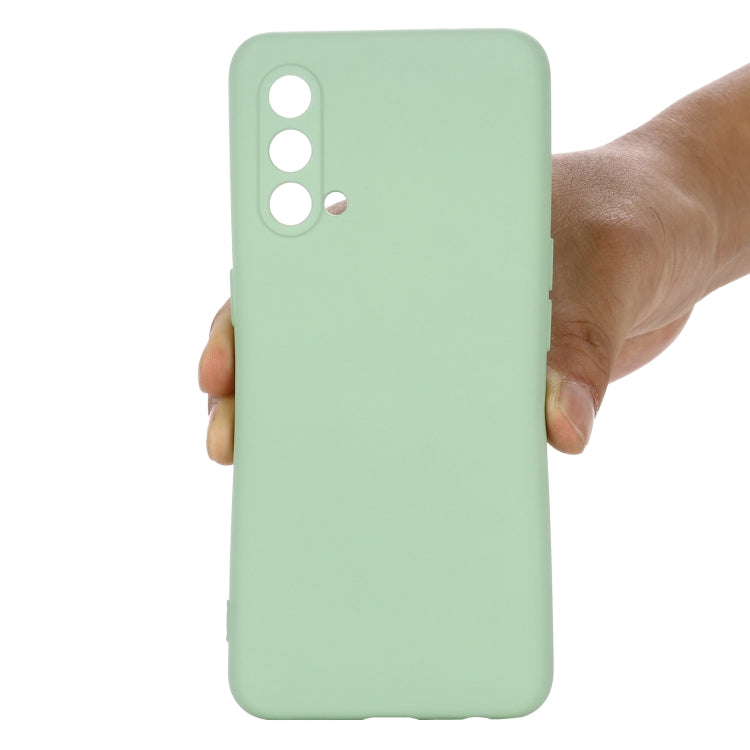 Custodia a copertura totale antiurto in silicone liquido Pure Color, For OnePlus 9R, For OnePlus Nord CE 5G