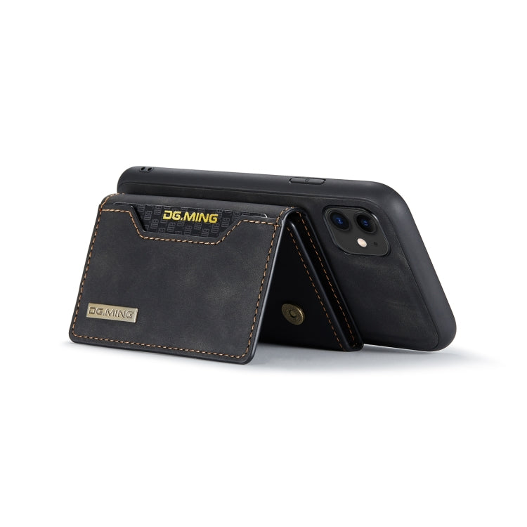 DG.MING M2 Series 3-Fold Multi Card Bag + Cover posteriore magnetica Custodia antiurto con funzione portafoglio e supporto, For iPhone 11, For iPhone 11 Pro, For iPhone 11 Pro Max