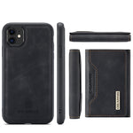 DG.MING M2 Series 3-Fold Multi Card Bag + Cover posteriore magnetica Custodia antiurto con funzione portafoglio e supporto, For iPhone 11, For iPhone 11 Pro, For iPhone 11 Pro Max