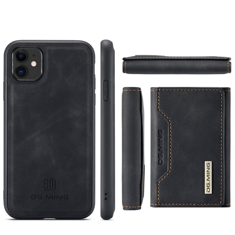 DG.MING M2 Series 3-Fold Multi Card Bag + Cover posteriore magnetica Custodia antiurto con funzione portafoglio e supporto, For iPhone 11, For iPhone 11 Pro, For iPhone 11 Pro Max