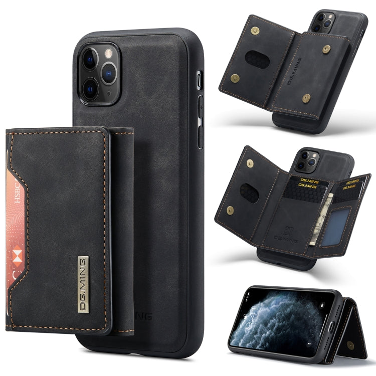 DG.MING M2 Series 3-Fold Multi Card Bag + Cover posteriore magnetica Custodia antiurto con funzione portafoglio e supporto, For iPhone 11, For iPhone 11 Pro, For iPhone 11 Pro Max