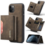 DG.MING M2 Series 3-Fold Multi Card Bag + Cover posteriore magnetica Custodia antiurto con funzione portafoglio e supporto, For iPhone 11, For iPhone 11 Pro, For iPhone 11 Pro Max