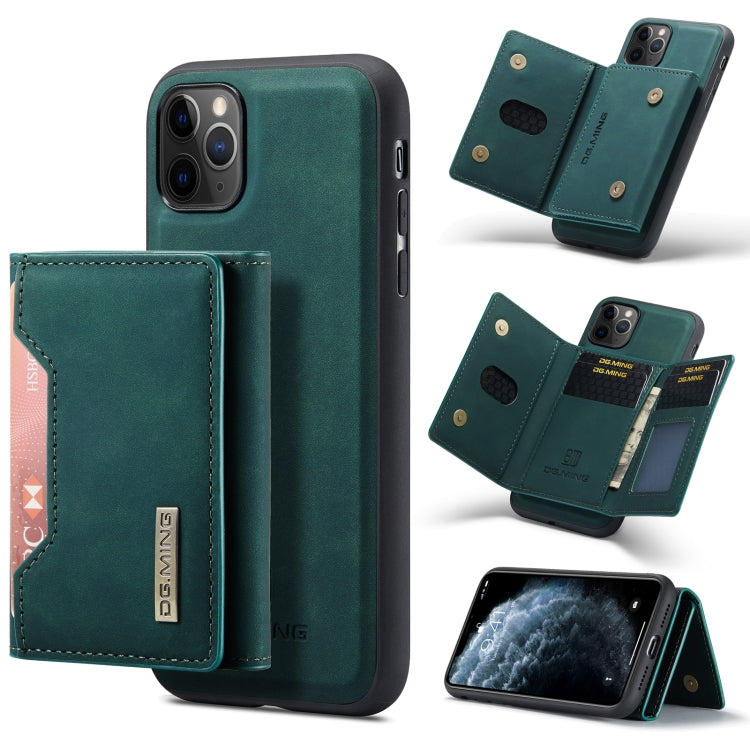 DG.MING M2 Series 3-Fold Multi Card Bag + Cover posteriore magnetica Custodia antiurto con funzione portafoglio e supporto, For iPhone 11, For iPhone 11 Pro, For iPhone 11 Pro Max