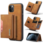 DG.MING M2 Series 3-Fold Multi Card Bag + Cover posteriore magnetica Custodia antiurto con funzione portafoglio e supporto, For iPhone 11, For iPhone 11 Pro, For iPhone 11 Pro Max