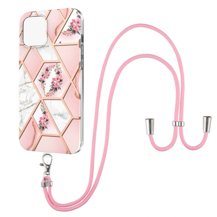 Custodia TPU con motivo floreale per iPhone 12 e 13