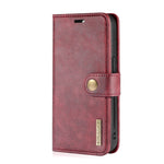 DG.MING Crazy Horse Texture Flip Custodia in pelle magnetica staccabile con supporto e slot per schede e portafoglio, For iPhone 13 mini, For iPhone 13, For iPhone 13 Pro, For iPhone 13 Pro Max