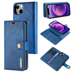 DG.MING Crazy Horse Texture Flip Custodia in pelle magnetica staccabile con supporto e slot per schede e portafoglio, For iPhone 13 mini, For iPhone 13, For iPhone 13 Pro, For iPhone 13 Pro Max