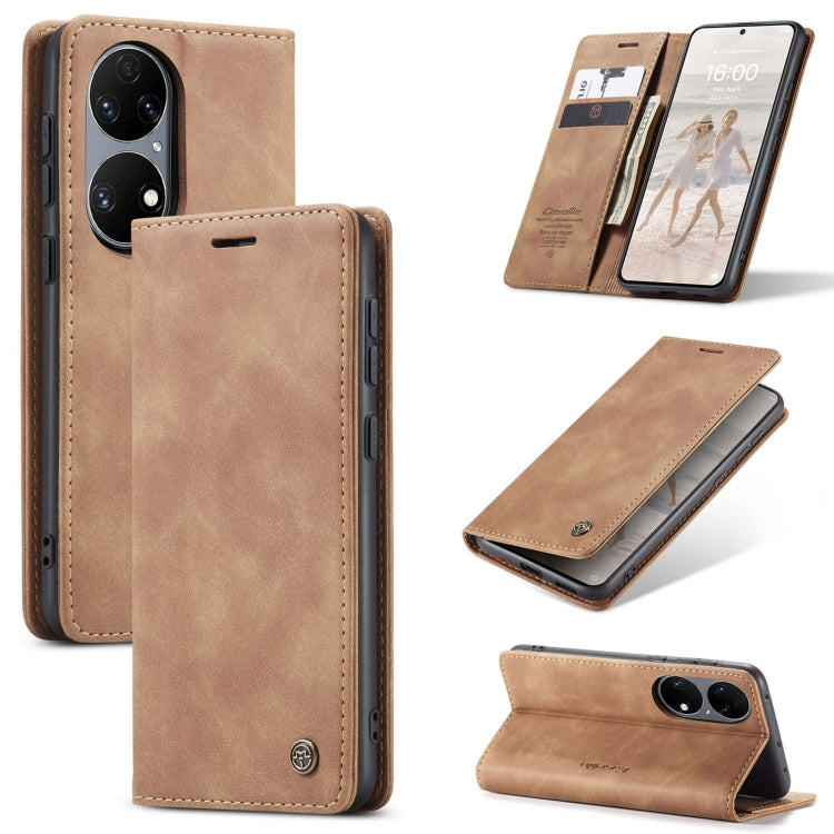 Custodia portafoglio in pelle con flip per Huawei P50