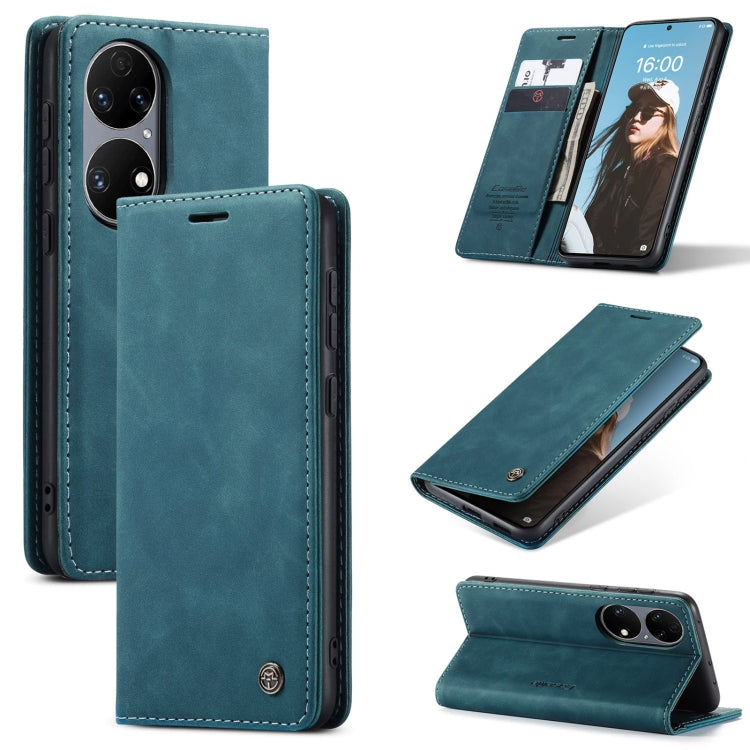 Custodia portafoglio in pelle con flip per Huawei P50