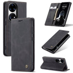 Custodia portafoglio in pelle con flip per Huawei P50