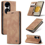 Custodia portafoglio in pelle con flip per Huawei P50