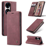 Custodia portafoglio in pelle con flip per Huawei P50