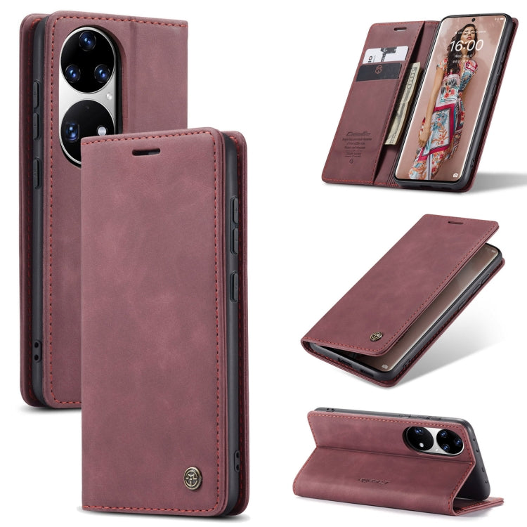 Custodia portafoglio in pelle con flip per Huawei P50