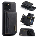Custodia portafoglio magnetica in pelle per iPhone 13 mini