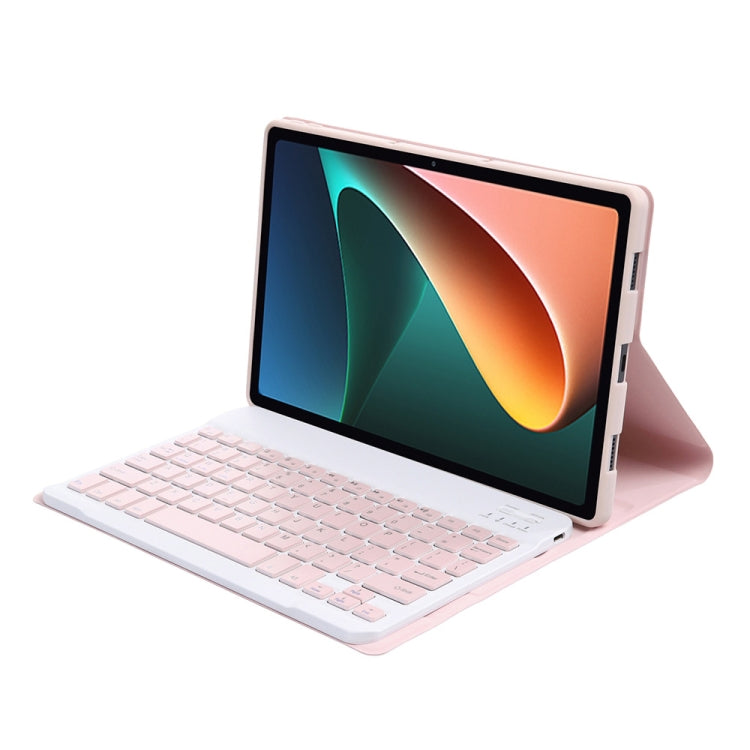 AN05 Custodia in pelle per tastiera Bluetooth staccabile in pelle di agnello ultrasottile con supporto per Xiaomi Pad 5/5 Pro, A0N5