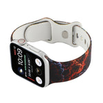 Cinturino di ricambio stampato con 8 fibbie per Apple Watch Series, 7 45mm / 6 & SE & 5 & 4 44mm / 3 & 2 & 1 42mm, 7 41mm / 6 & SE & 5 & 4 40mm / 3 & 2 & 1 38mm