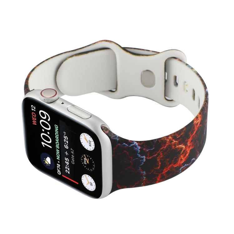 Cinturino di ricambio stampato con 8 fibbie per Apple Watch Series, 7 45mm / 6 & SE & 5 & 4 44mm / 3 & 2 & 1 42mm, 7 41mm / 6 & SE & 5 & 4 40mm / 3 & 2 & 1 38mm