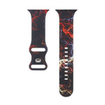 Cinturino di ricambio stampato con 8 fibbie per Apple Watch Series, 7 45mm / 6 & SE & 5 & 4 44mm / 3 & 2 & 1 42mm, 7 41mm / 6 & SE & 5 & 4 40mm / 3 & 2 & 1 38mm