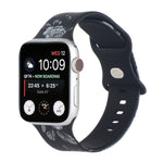 Cinturino di ricambio stampato con 8 fibbie per Apple Watch Series, 7 45mm / 6 & SE & 5 & 4 44mm / 3 & 2 & 1 42mm, 7 41mm / 6 & SE & 5 & 4 40mm / 3 & 2 & 1 38mm