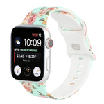 Cinturino di ricambio stampato con 8 fibbie per Apple Watch Series, 7 45mm / 6 & SE & 5 & 4 44mm / 3 & 2 & 1 42mm, 7 41mm / 6 & SE & 5 & 4 40mm / 3 & 2 & 1 38mm