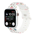 Cinturino di ricambio stampato con 8 fibbie per Apple Watch Series, 7 45mm / 6 & SE & 5 & 4 44mm / 3 & 2 & 1 42mm, 7 41mm / 6 & SE & 5 & 4 40mm / 3 & 2 & 1 38mm