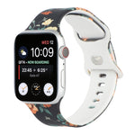 Cinturino di ricambio stampato con 8 fibbie per Apple Watch Series, 7 45mm / 6 & SE & 5 & 4 44mm / 3 & 2 & 1 42mm, 7 41mm / 6 & SE & 5 & 4 40mm / 3 & 2 & 1 38mm