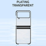 Custodia pieghevole trasparente elettrolitica, For Samsung Galaxy Z Flip3 5G