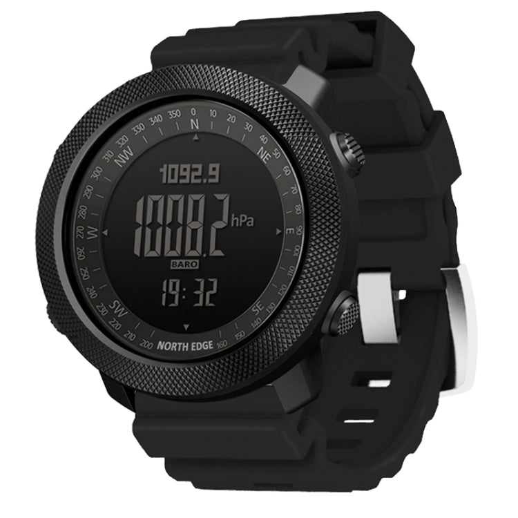 NORTH EDGE Orologio intelligente elettronico per sport all'aria aperta impermeabile multifunzione, supporto misurazione dell'umidità / previsioni meteo / misurazione della velocità, Silicone Strap