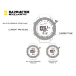 NORTH EDGE Orologio intelligente elettronico per sport all'aria aperta impermeabile multifunzione, supporto misurazione dell'umidità / previsioni meteo / misurazione della velocità, Silicone Strap