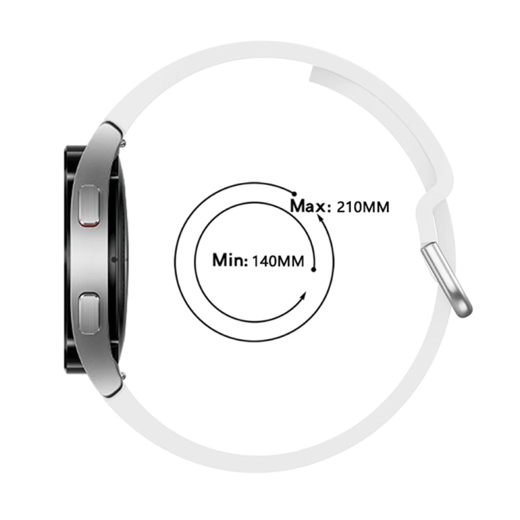 Cinturino di ricambio per cinturino con fibbia colorata universale in silicone, For Samsung Galaxy Watch4 Classic 42mm, For Samsung Galaxy Watch4 Classic 46mm
