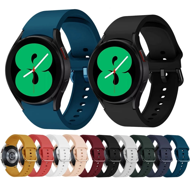Cinturino di ricambio per cinturino con fibbia colorata universale in silicone, For Samsung Galaxy Watch4 Classic 42mm, For Samsung Galaxy Watch4 Classic 46mm