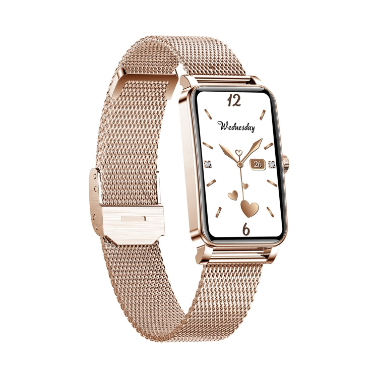 ZX19 Schermo HD da 1,45 pollici Bluetooth 5.0 IP68 Orologio intelligente da donna impermeabile, supporto monitor del sonno / promemoria ciclo mestruale / cardiofrequenzimetro / monitoraggio dell'ossigeno nel sangue, stile: cinturino in acciaio         ...