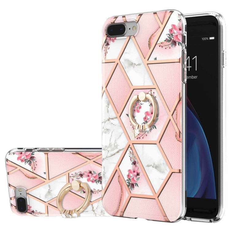 Custodia TPU con motivo marmo per iPhone 7 Plus e 8 Plus