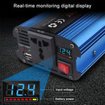 Carmaer 500W Car Smart Multi-funzione Display digitale Inverter Convertitore di potenza per uso domestico, 12V to 220V 500W, 24V to 220V 500W, 36V to 220V 500W, 48V to 220V 500W