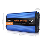 Carmaer 1200W Car Smart Multi-funzione Display digitale Inverter Convertitore di potenza per uso domestico, 12V to 220V 1200W, 24V to 220V 1200W, 36V to 220V 1200W, 48V to 220V 1200W, 60V to 220V